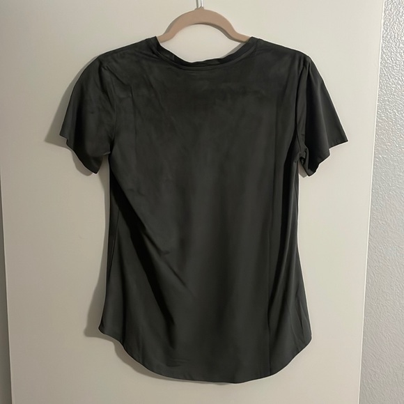 NWT Bob Timberlake Faux Suede Short-Sleeve Tee for Ladies Small - Picture 2 of 4